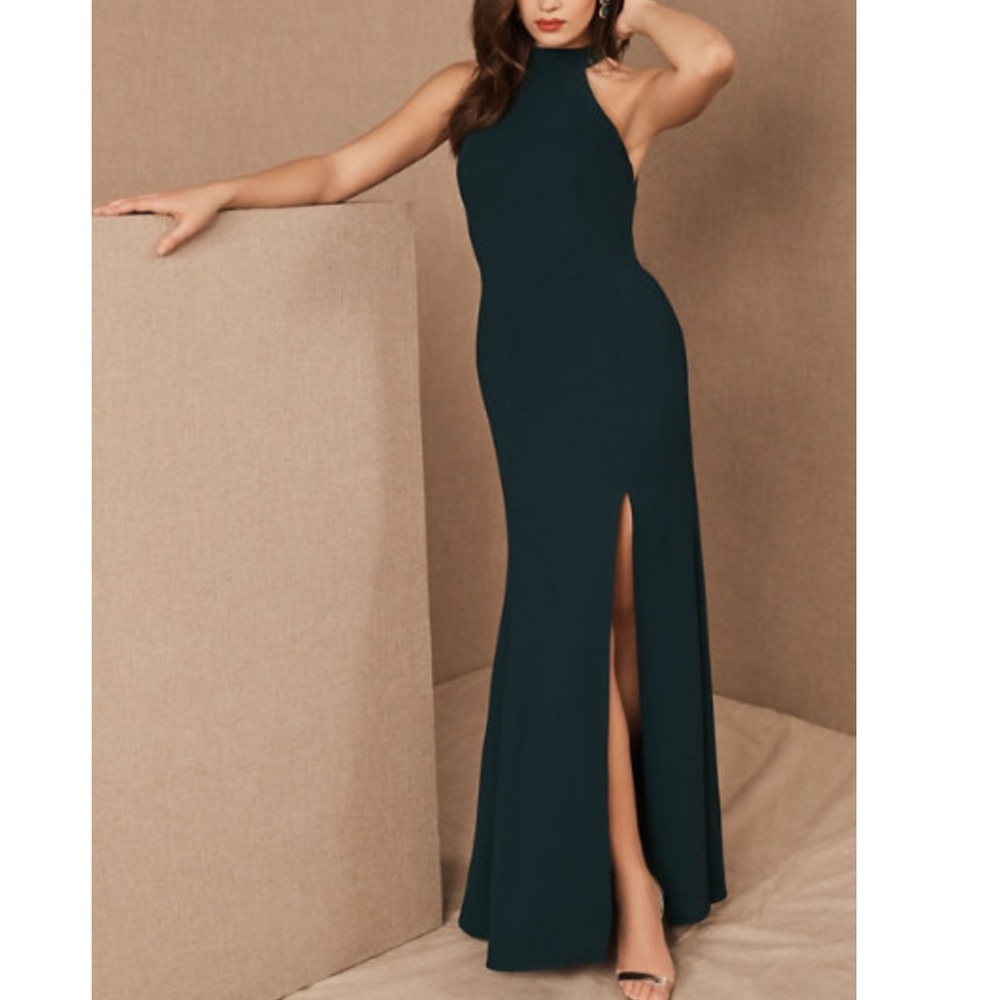 BHLDN Dark Green Wedding Guest or Bridesmaid Dress